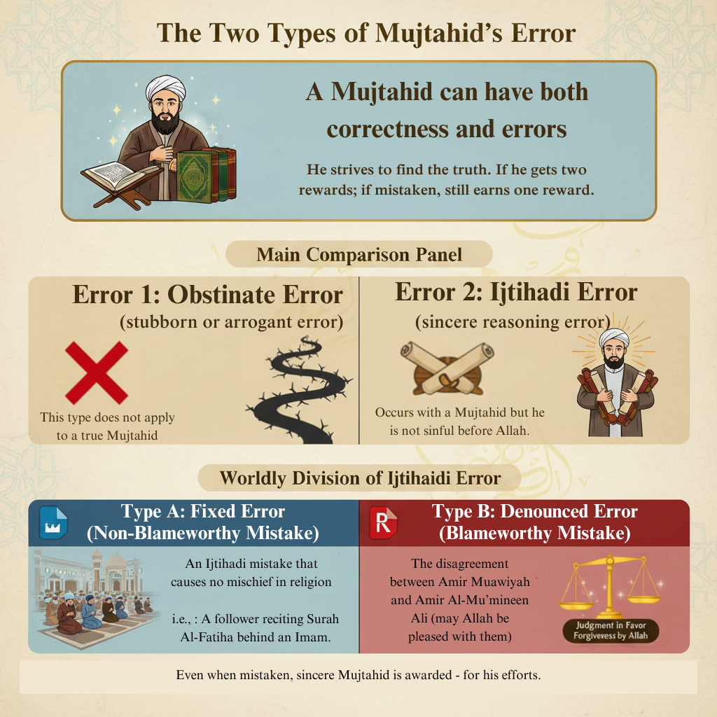 Imamate In Islam (Leadership In Islam) 5 Types of Mujtahid Errors