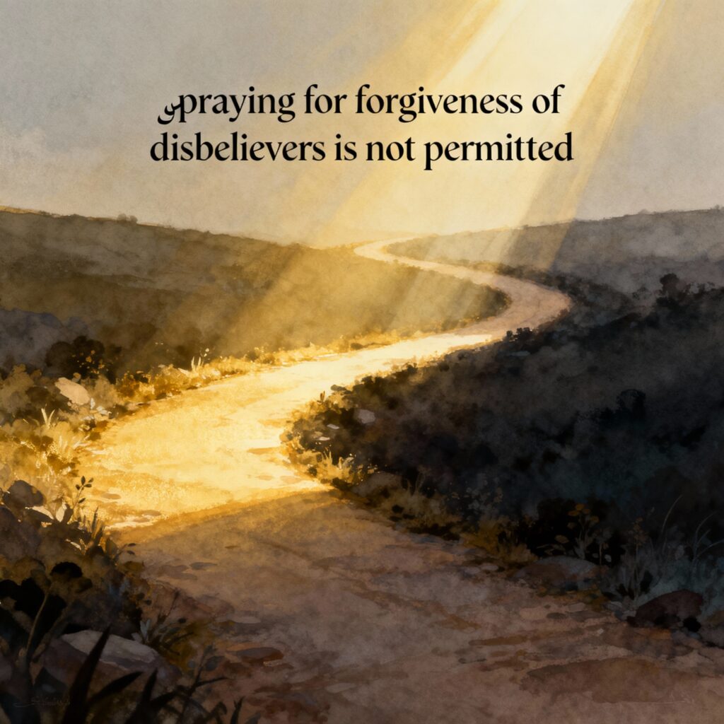 Praying for Disbelievers Not Permitted
